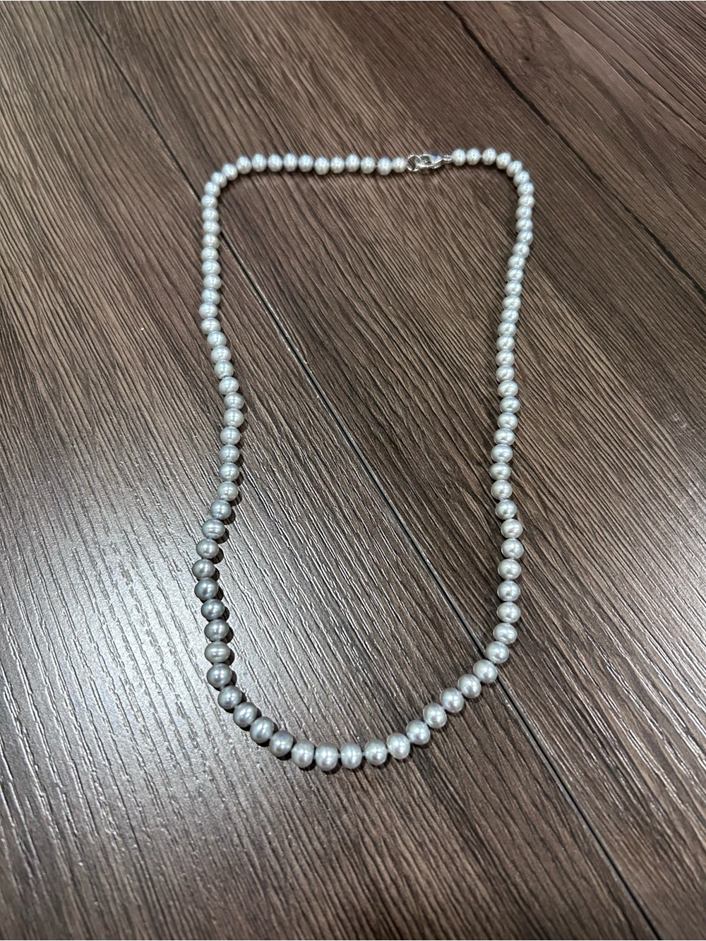 Silver Pearl Necklace